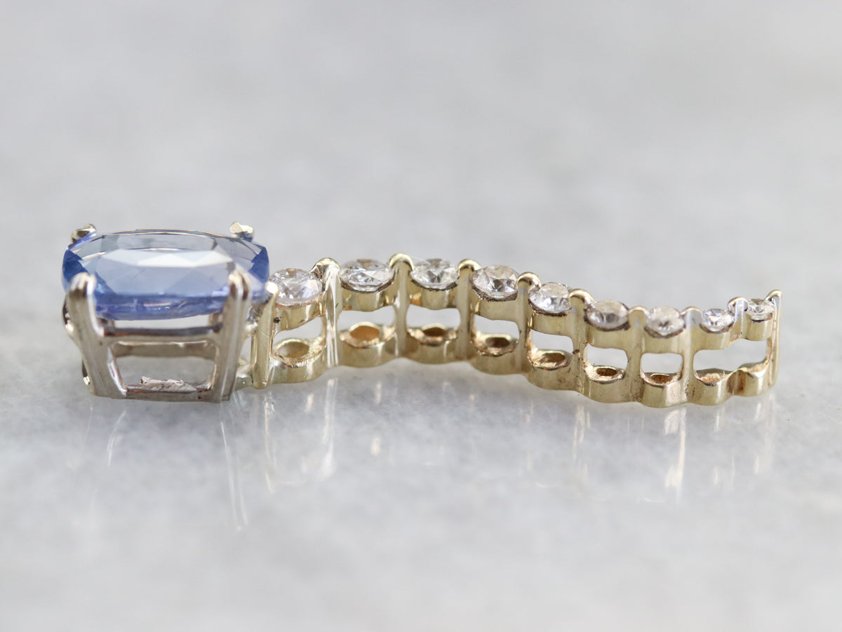 Sapphire and Diamond Pendant