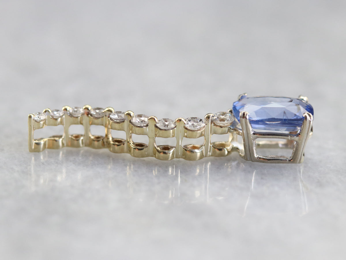 Sapphire and Diamond Pendant