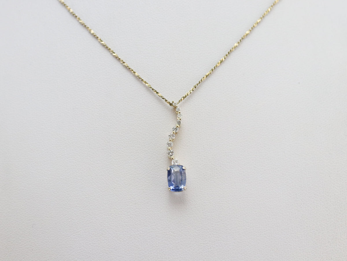 Sapphire and Diamond Pendant