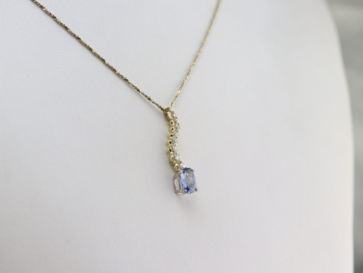Sapphire and Diamond Pendant