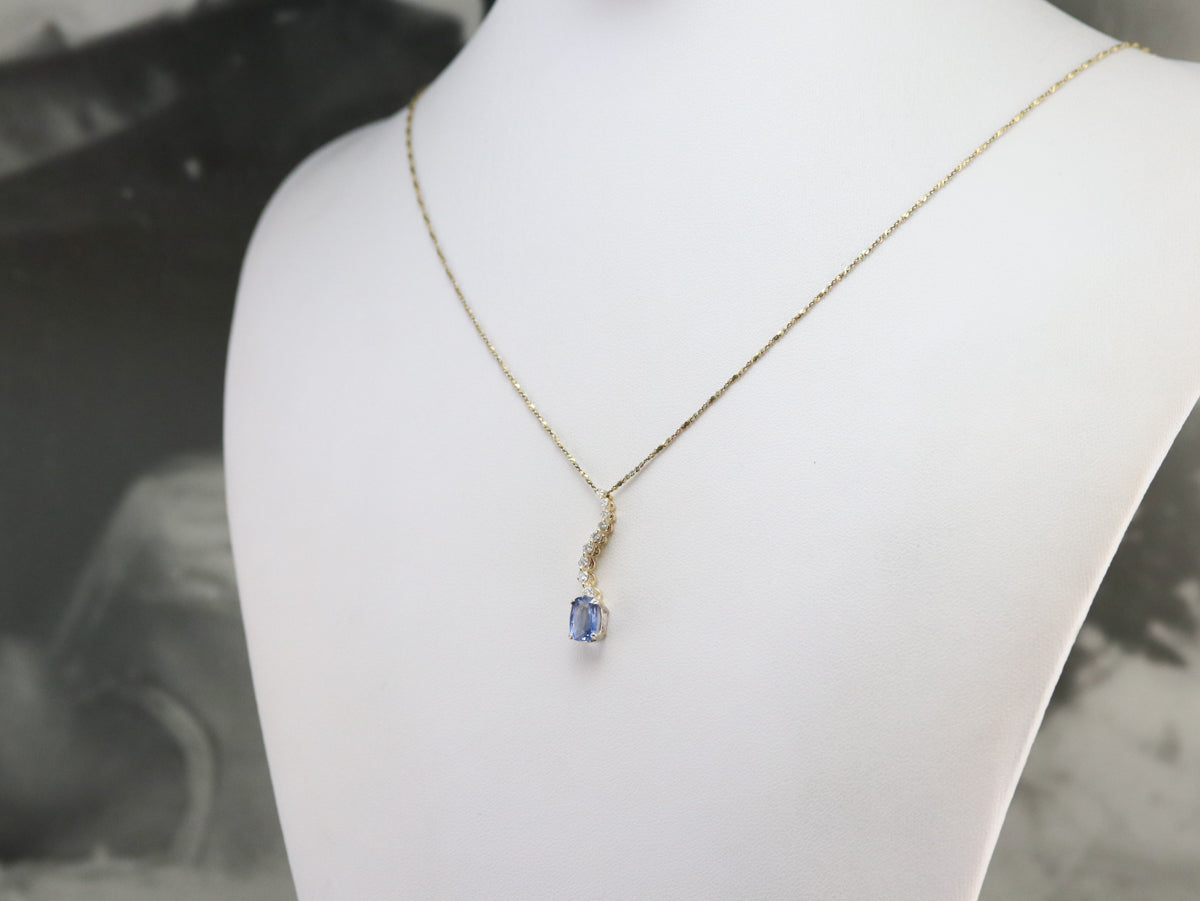 Sapphire and Diamond Pendant