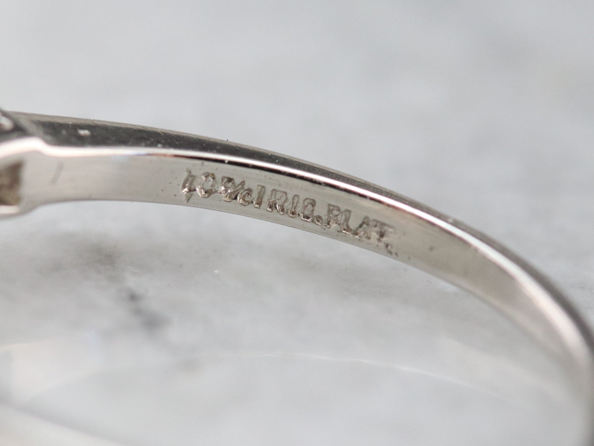 Platinum Pink Sapphire and Diamond Ring