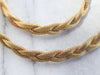 Braided 18 Karat Gold Collar Necklace