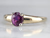 Mixed Metal Pink Sapphire Solitaire Ring
