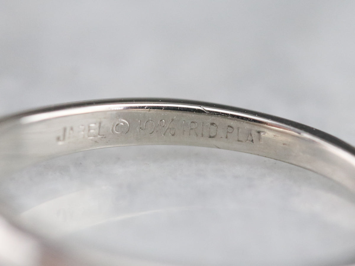 Platinum Sapphire Solitaire Ring