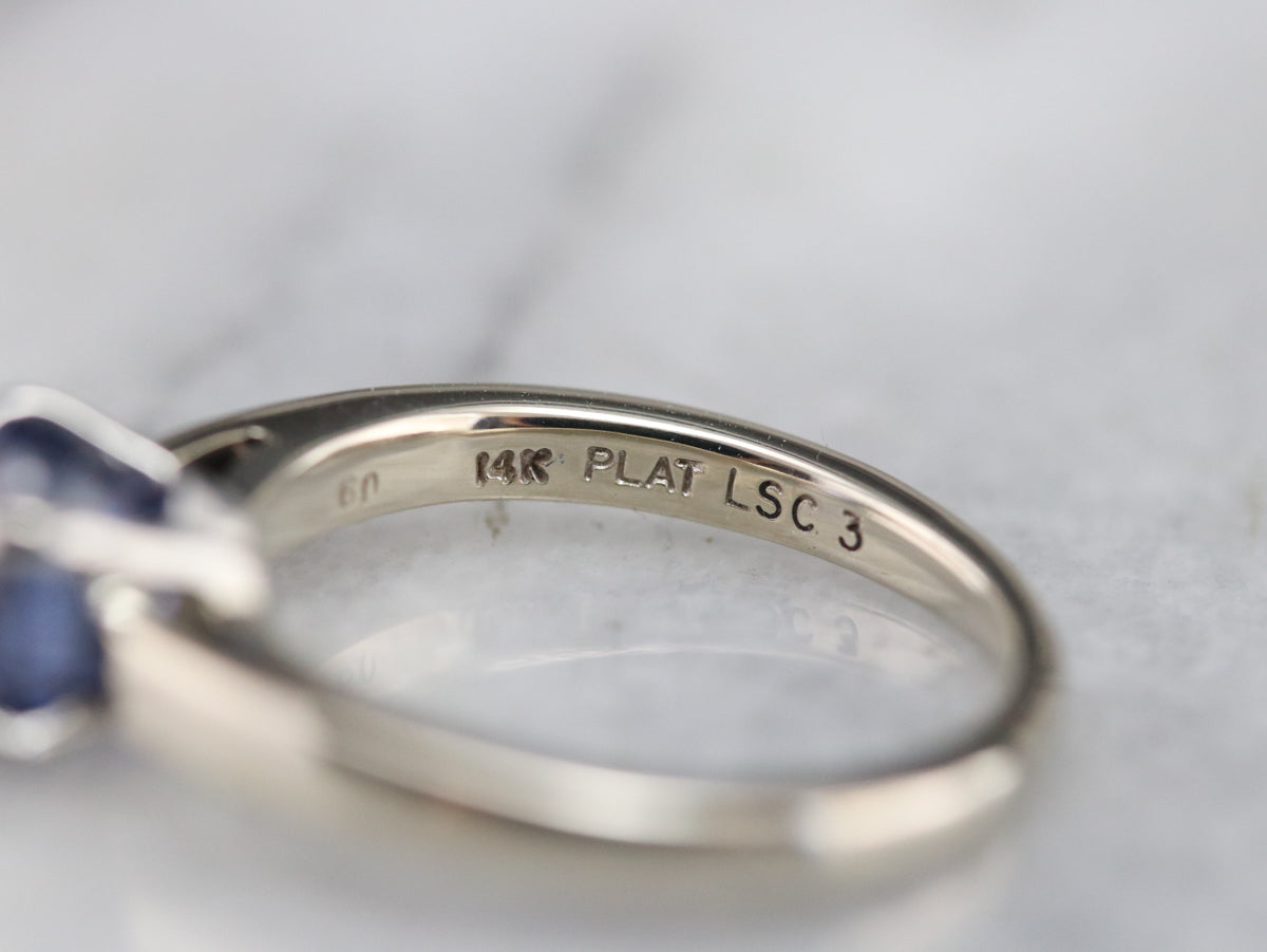 Sapphire Solitaire Engagement Ring