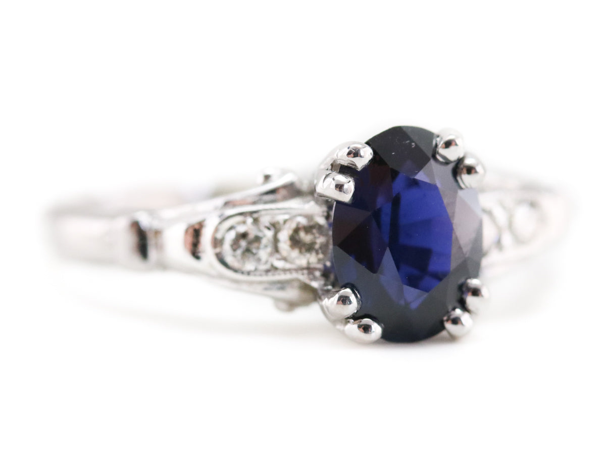 The Hathaway Sapphire and Diamond Ring by Elizabeth Henry