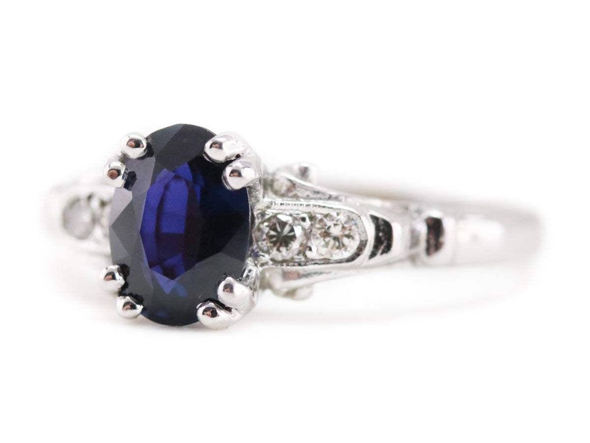 The Hathaway Sapphire and Diamond Ring by Elizabeth Henry