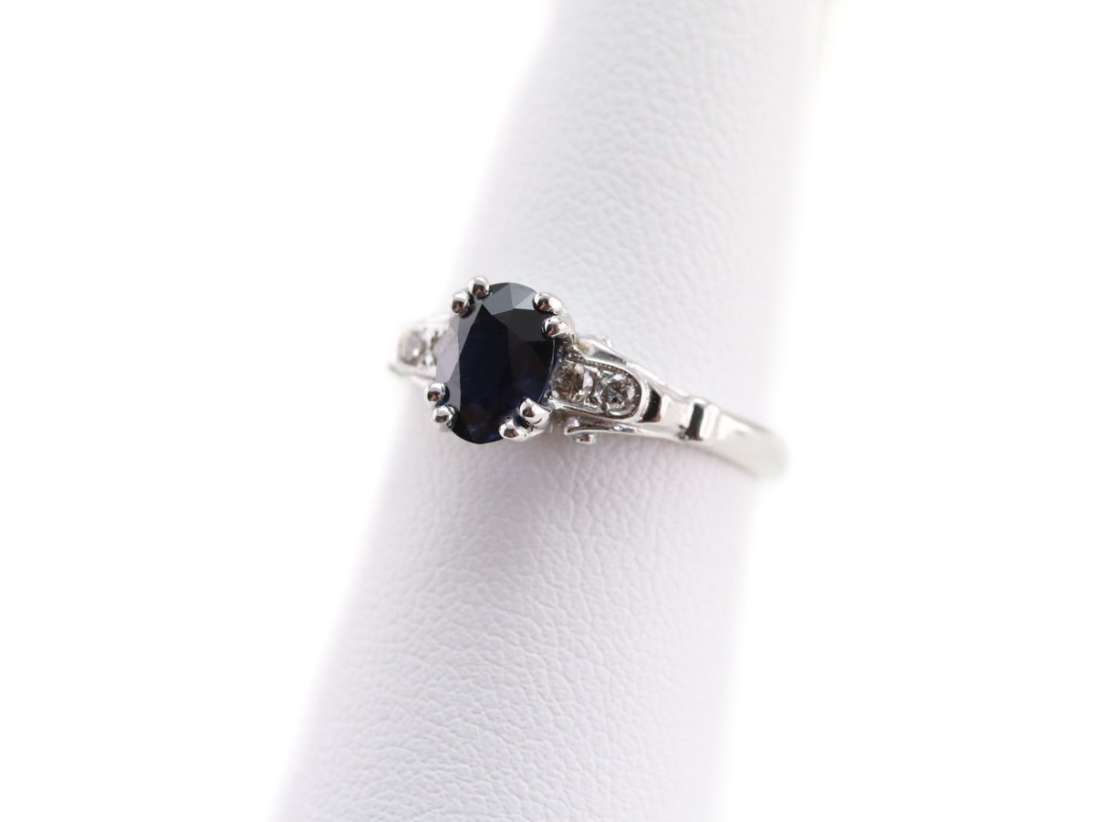The Hathaway Sapphire and Diamond Ring by Elizabeth Henry