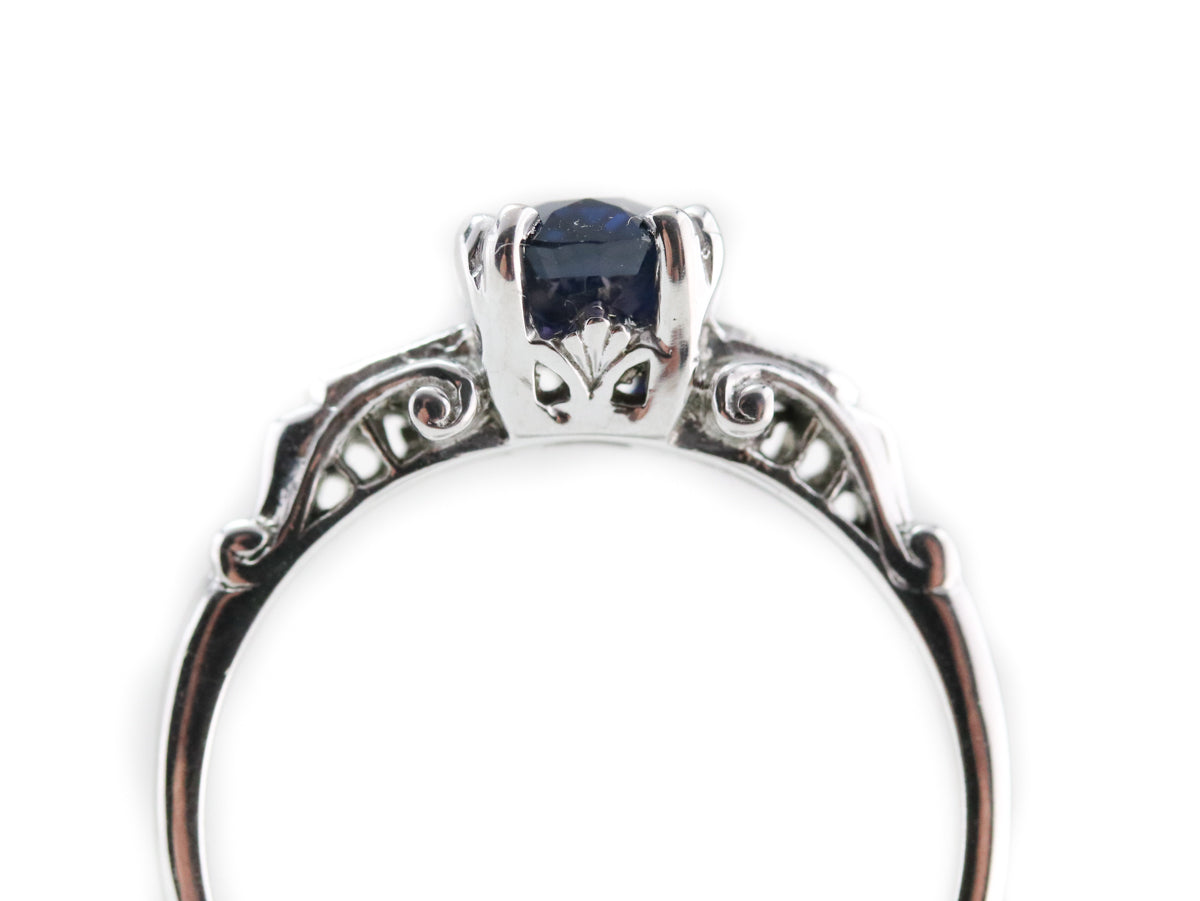 The Hathaway Sapphire and Diamond Ring by Elizabeth Henry