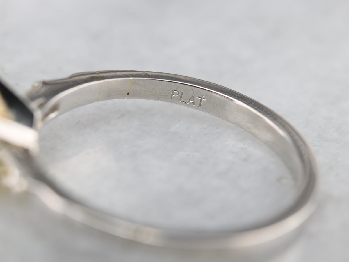 Yellow Sapphire Diamond Engagement Ring