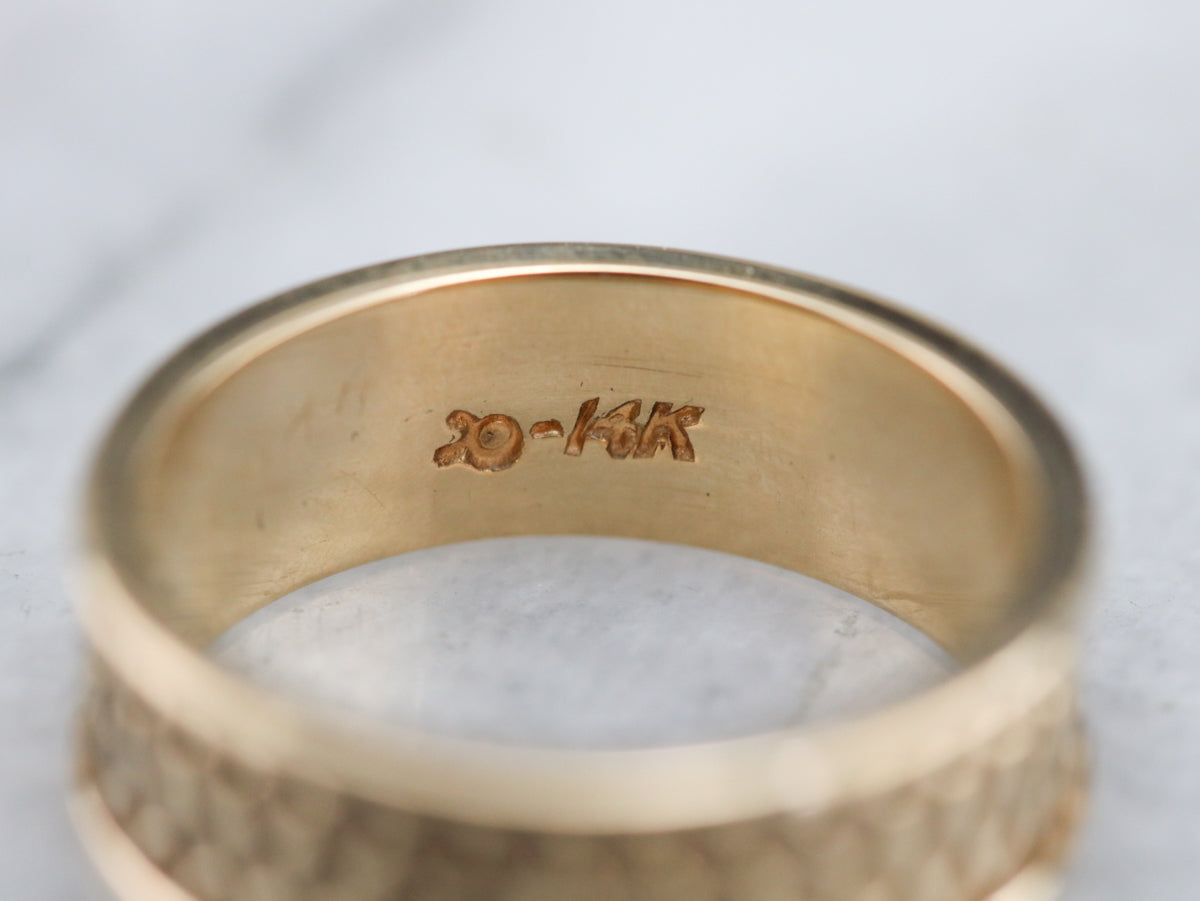 Antique Gold Patterned Band
