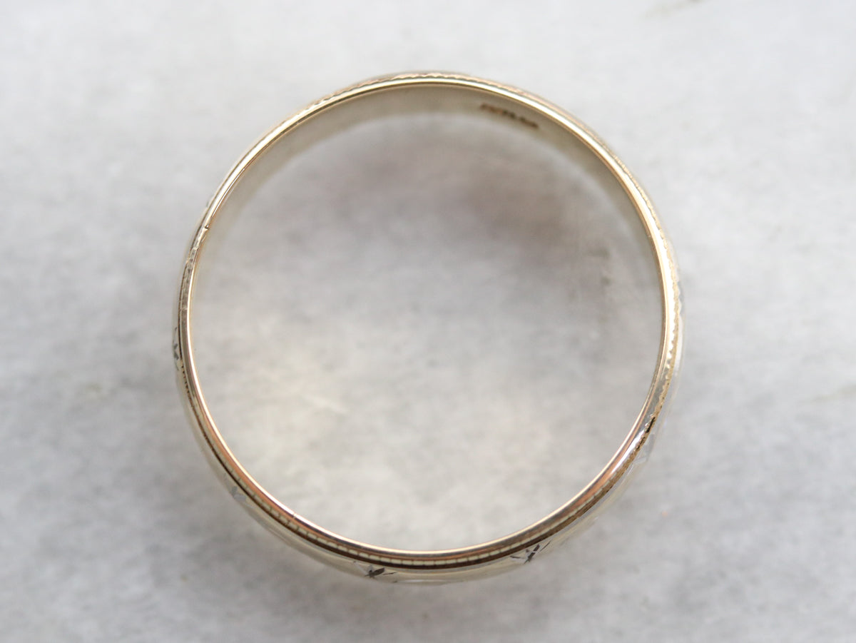 Scrolling Gold Pattern Band