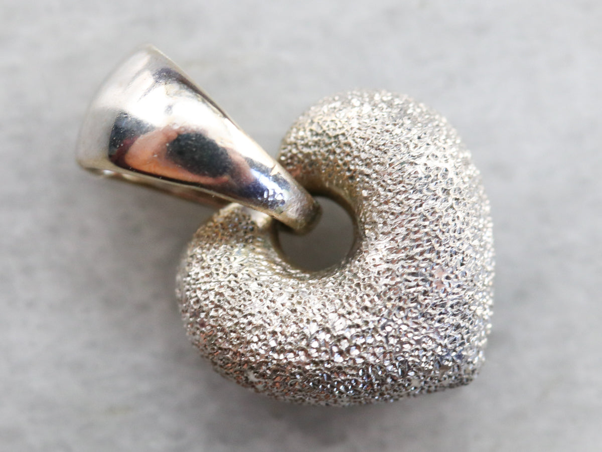 White Gold Petite Heart Pendant