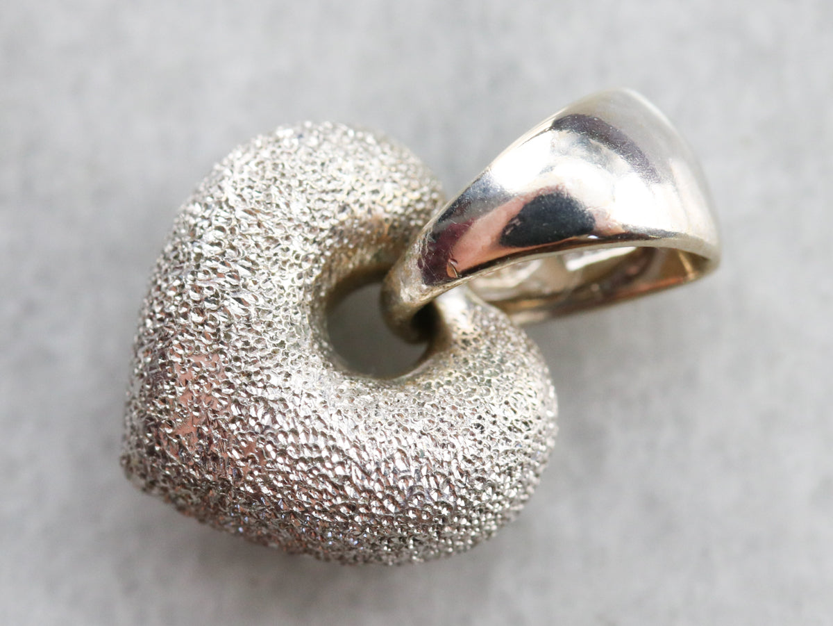 White Gold Petite Heart Pendant