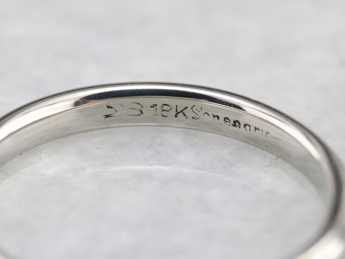 Art Deco Forget Me Not Band