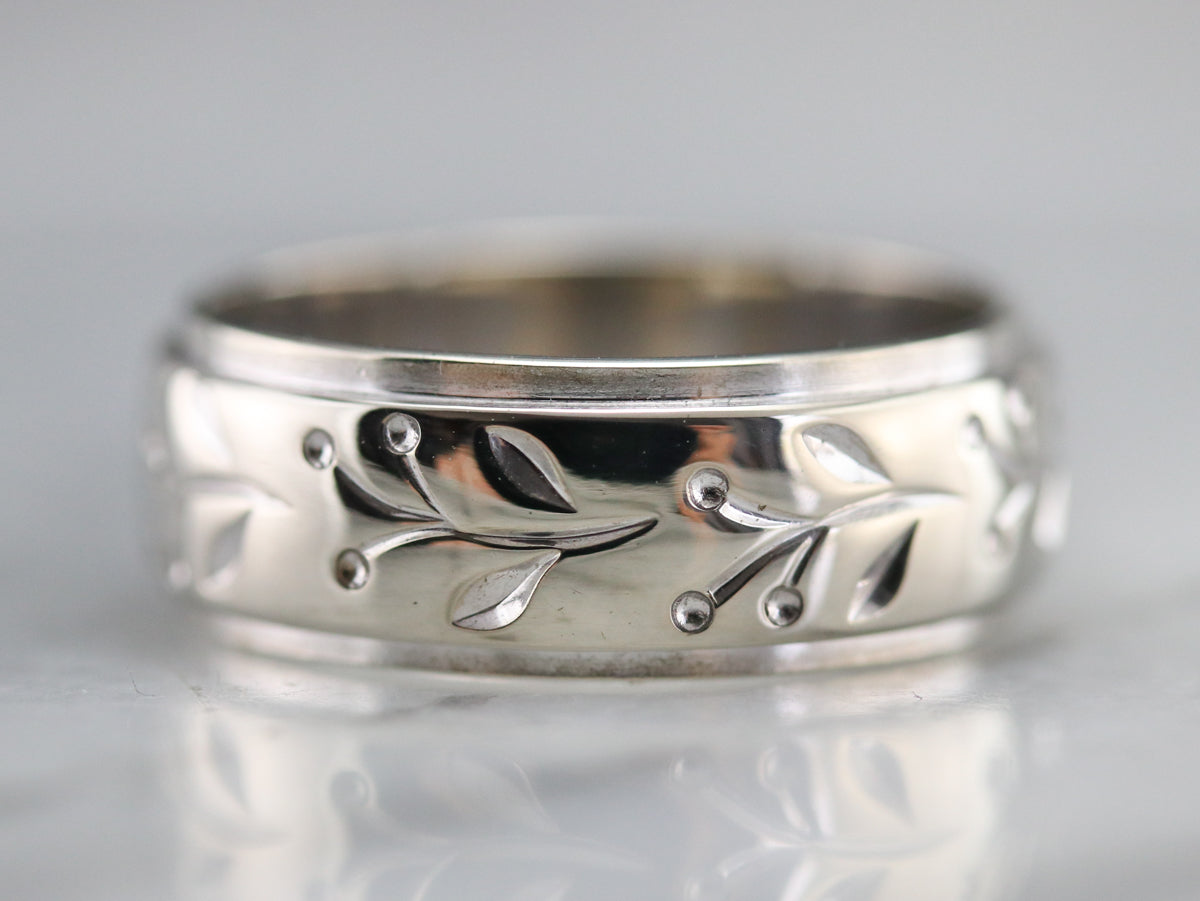 Vintage Art Carved Pattern Band