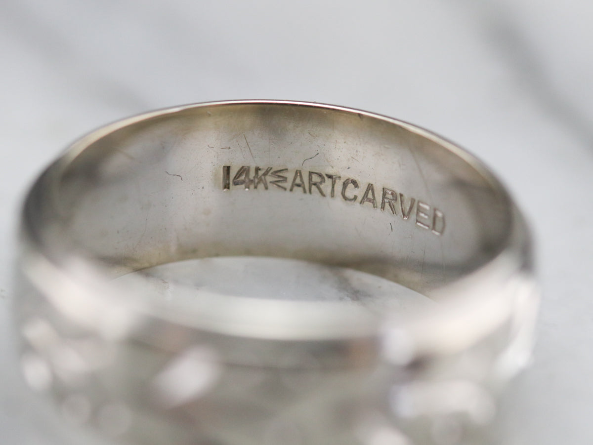 Vintage Art Carved Pattern Band