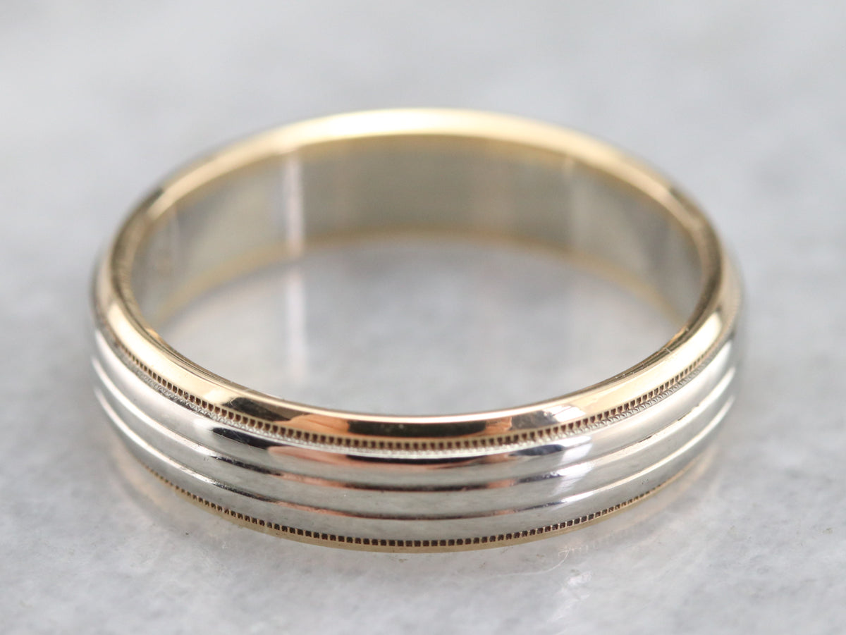 Vintage Two Toned Gold Band