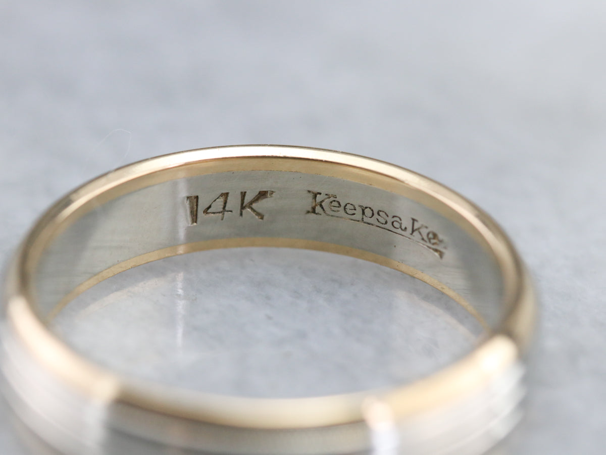 Vintage Two Toned Gold Band