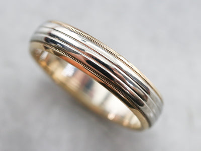 Vintage Two Toned Gold Band