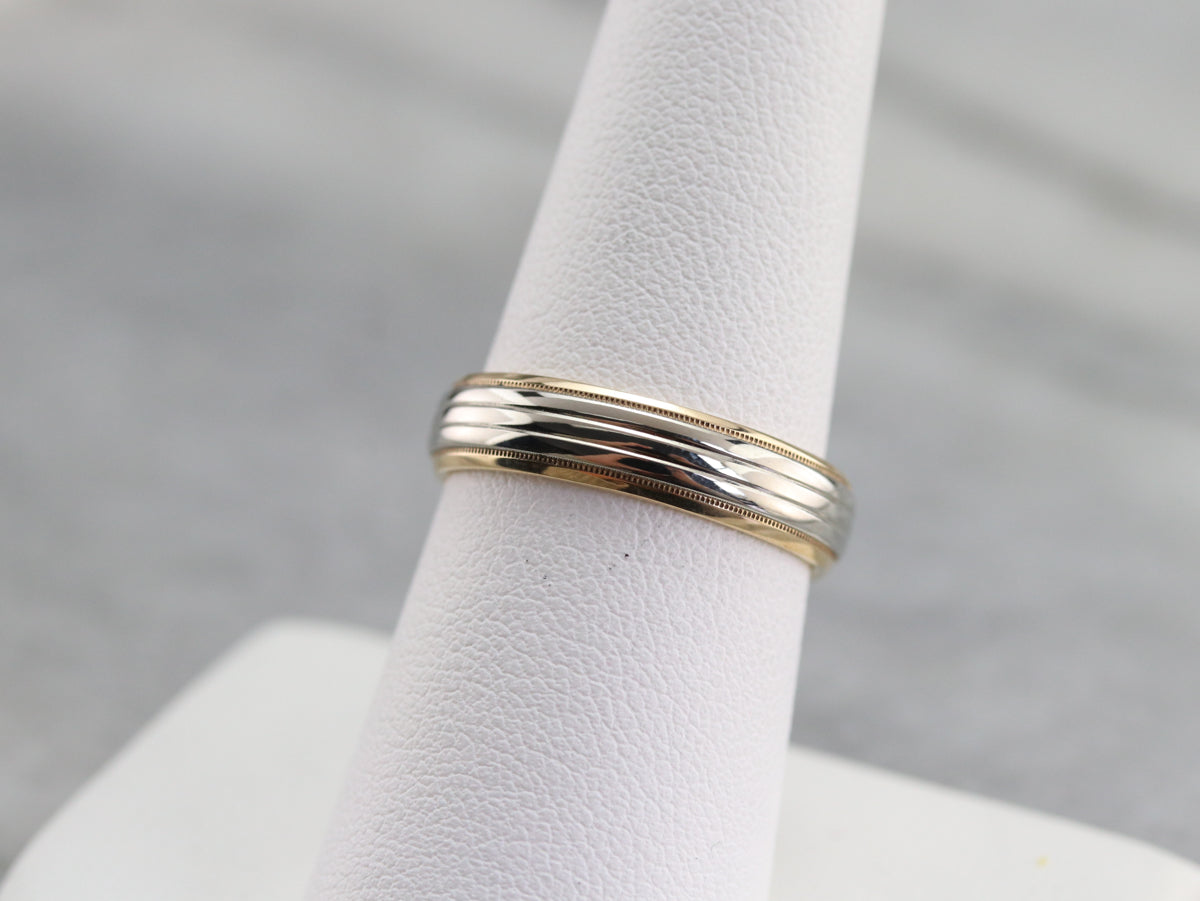 Vintage Two Toned Gold Band