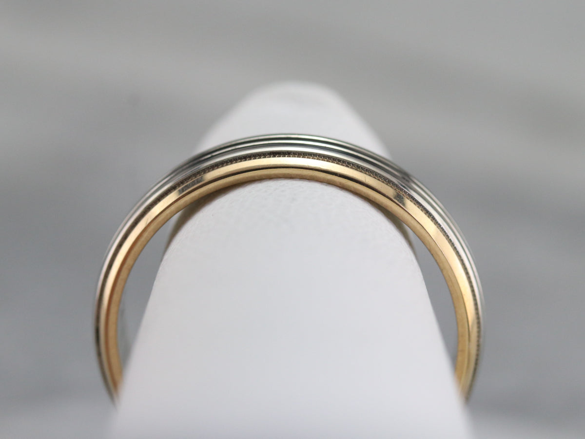 Vintage Two Toned Gold Band