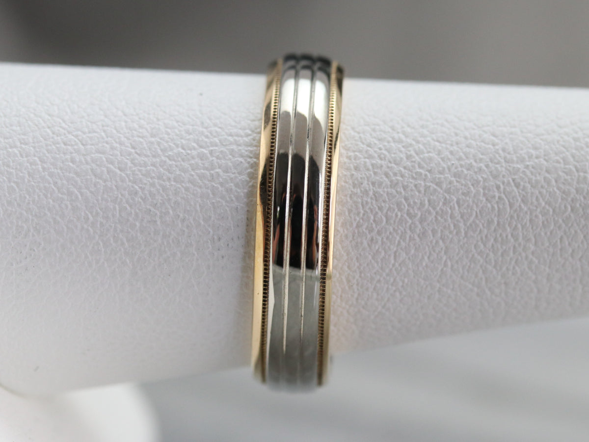 Vintage Two Toned Gold Band