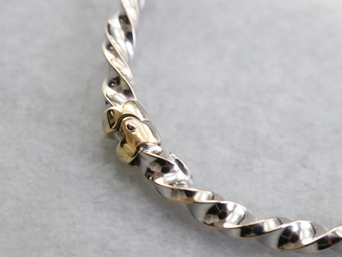 Polished 18K Gold Bangle Bracelet