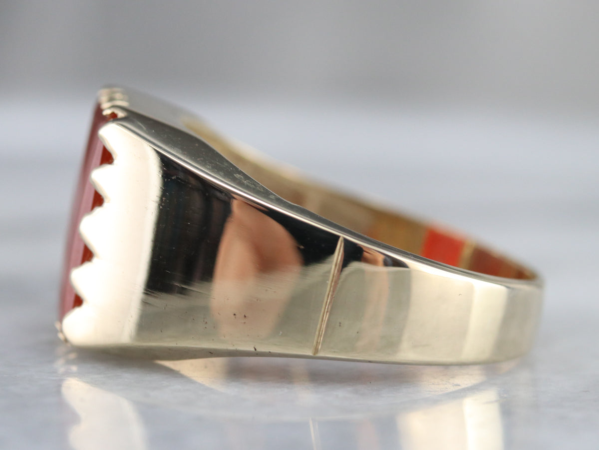 Vintage Carnelian Men's Ring