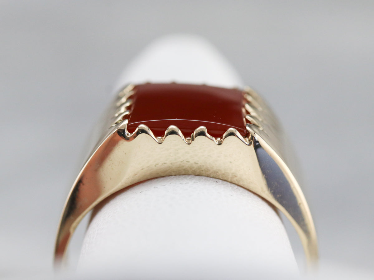 Vintage Carnelian Men's Ring