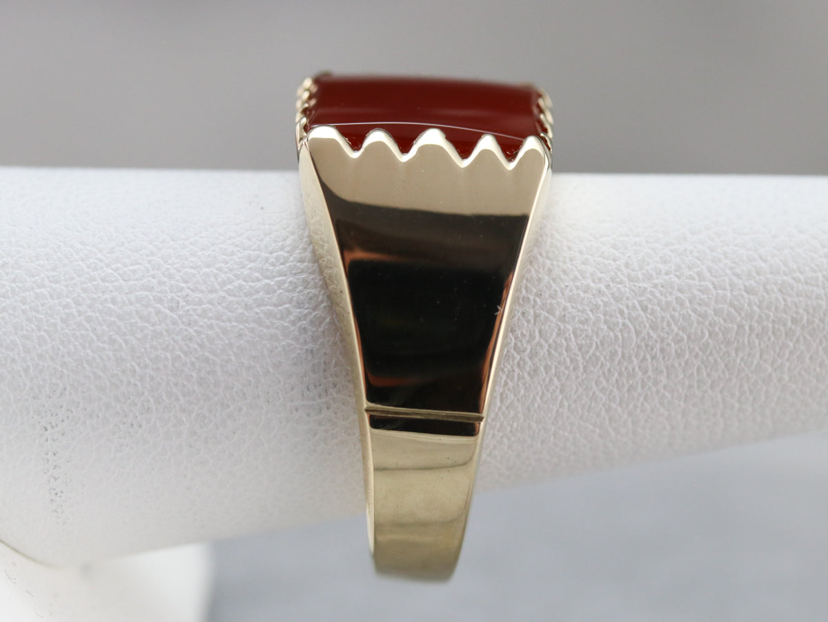 Vintage Carnelian Men's Ring