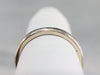 Ladies White Gold Etched Band