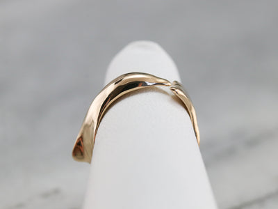 Gold Dolphin Wrap Band