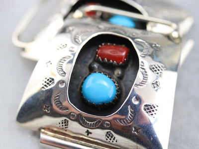 Native American Turquoise and Coral Watch Tips
