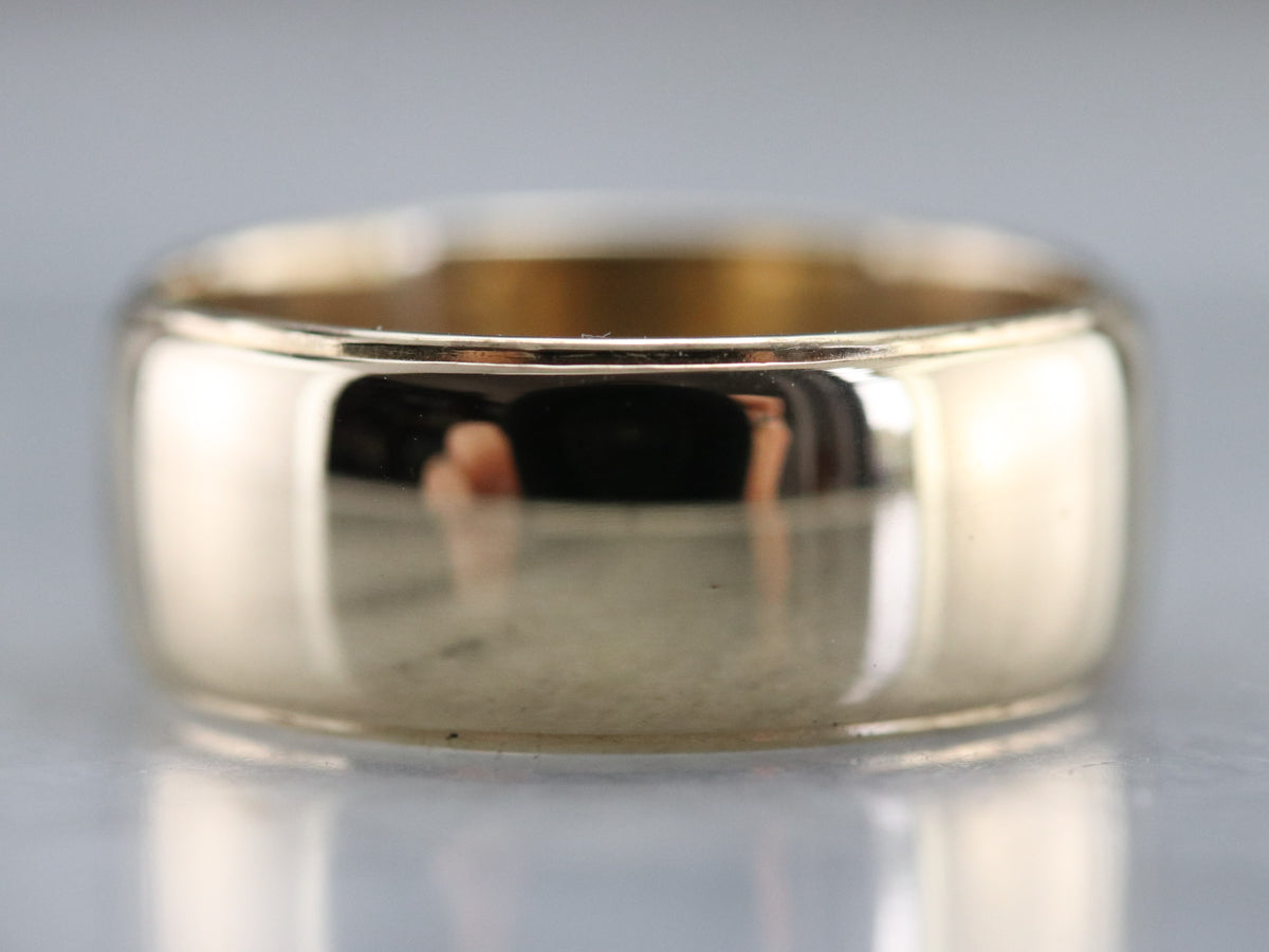 Men's Art Carved Gold Band
