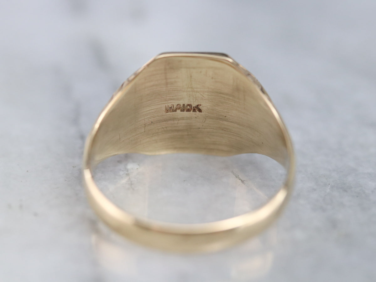 Art Deco "GFB" Signet Ring