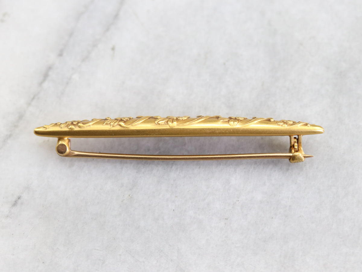 14kkt gold filled Taille d'Epargne Buckle Bar Pin Necklace 14kkt gold filled Taille d'Epargne Buckle Bar Pin Necklace