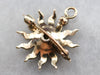 Victorian Seed Pearl Starburst Pin or Pendant
