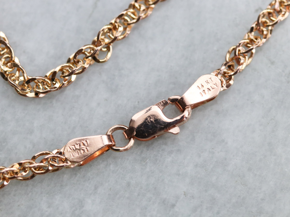 Sapphire Diamond Gold Necklace