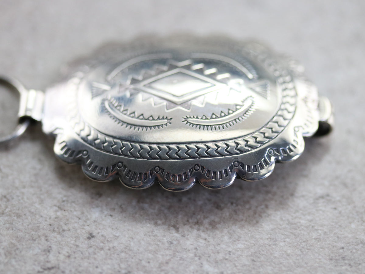 Native American Sterling Silver Concha Belt