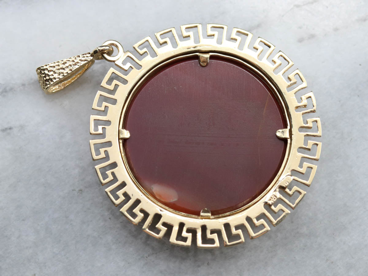 Bold Gold Mookaite Jasper Pendant