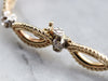 Diamond Gold Marquise Link Bracelet