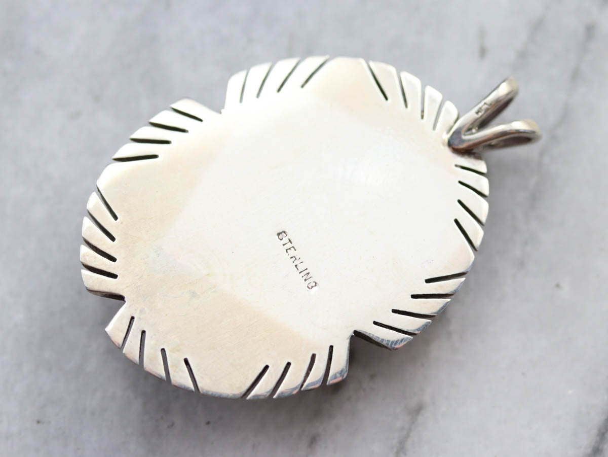 Tribal Style Chrysocolla Pendant