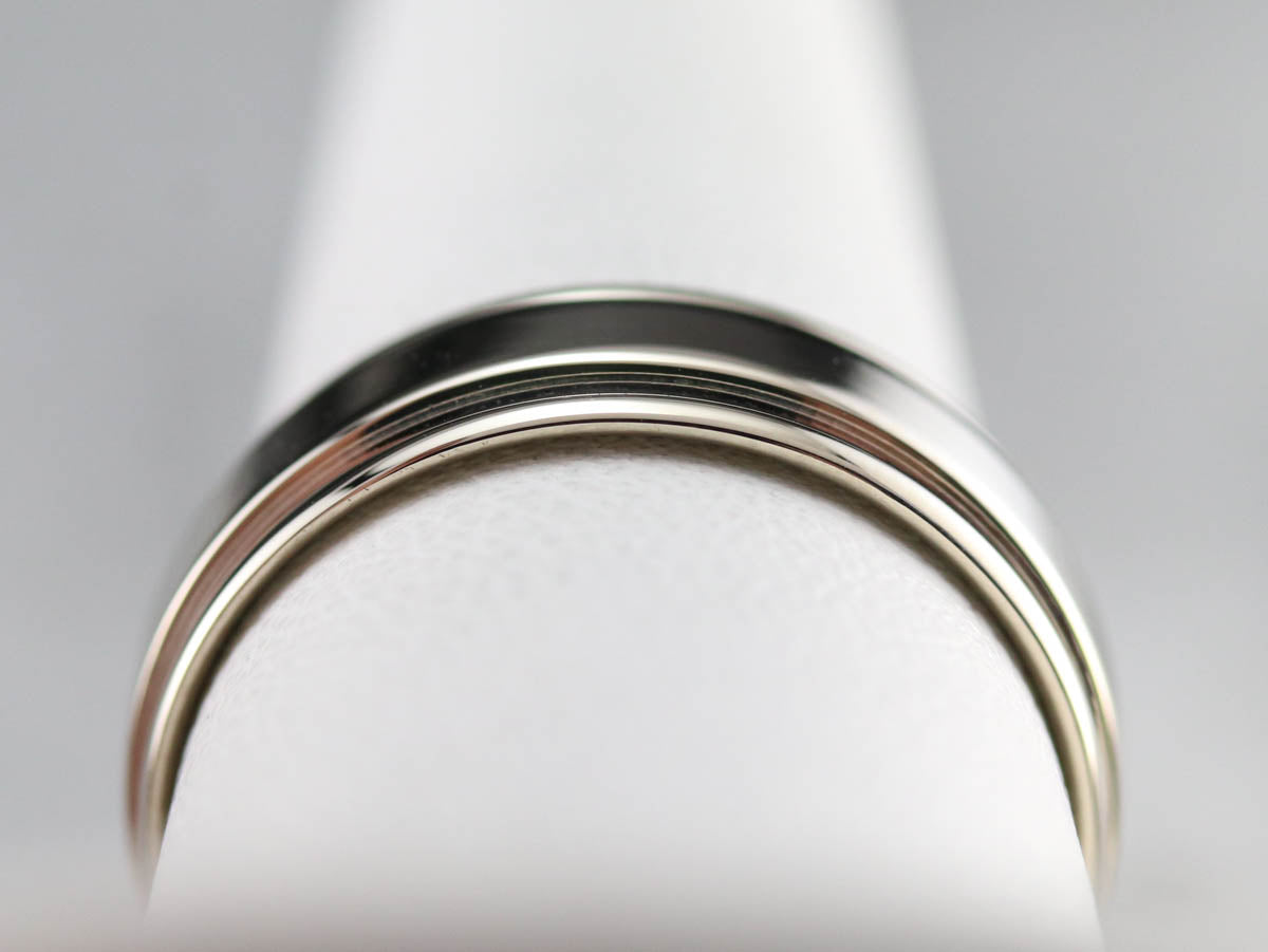 Vintage White Gold Band