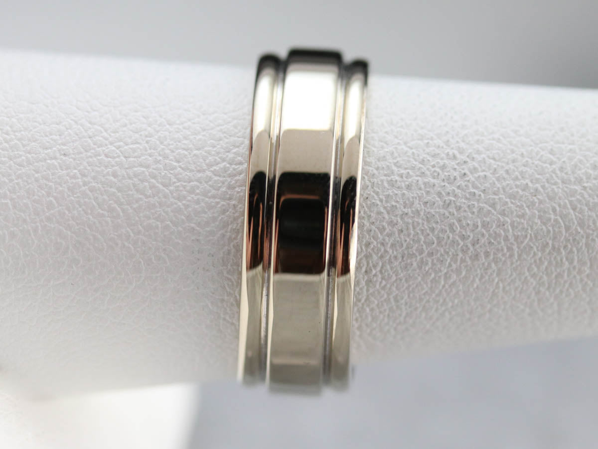 Vintage White Gold Band