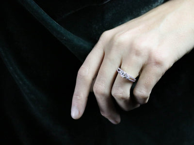 Modern Emerald Cut Diamond Engagement Ring