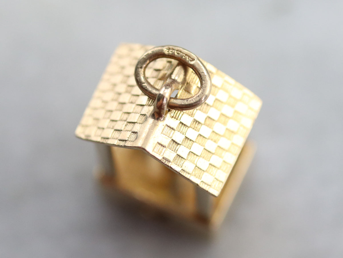 Vintage Cross and Well Charm