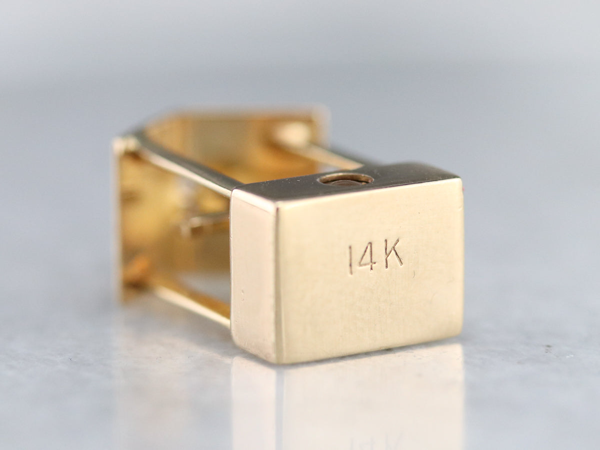 Vintage Cross and Well Charm