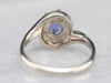 Ceylon Sapphire and Diamond Bypass Ring